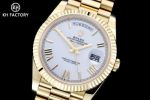 KH Factory Rolex Daydate Replica with Oyster Bracelet 3255 Movement 40mm 209g 72hours Watch